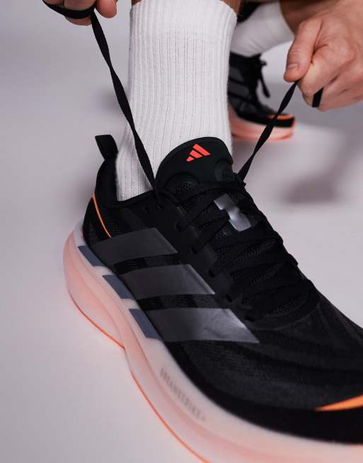 adidas - Running Supernova Glide - Sneakers nere e arancioni, 4 di 5