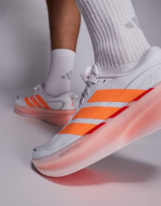 adidas Running Supernova Glide trainers in white and orange, 5 of 5