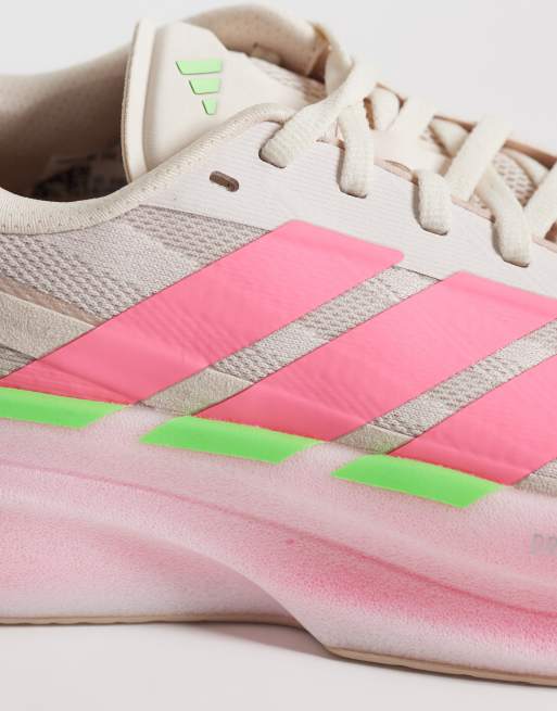 adidas Running - Supernova Glide - Zapatillas de deporte beis y rosas, 3 de 5