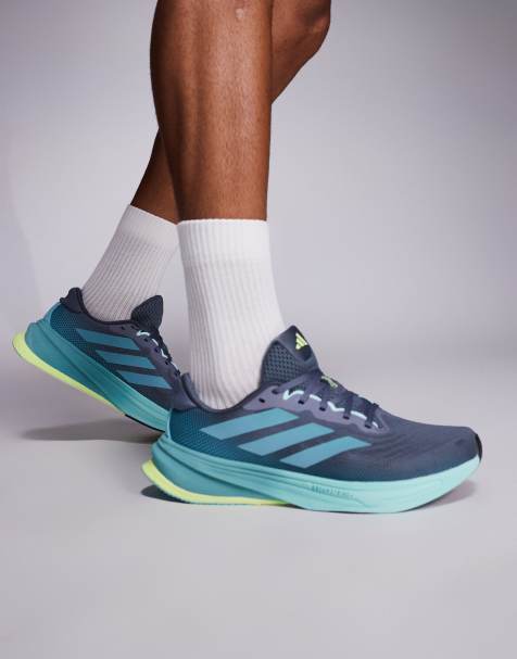 adidas Running - Supernova Rise 2 - Blå og gule sneakers - view 1