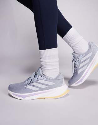 adidas Running Supernova Rise 2 trainers in grey and silver - view 1