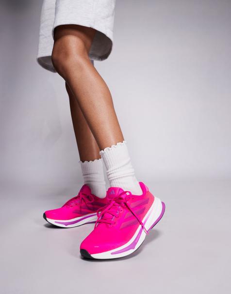 adidas Running Supernova Rise 2 trainers in pink and white - view 1