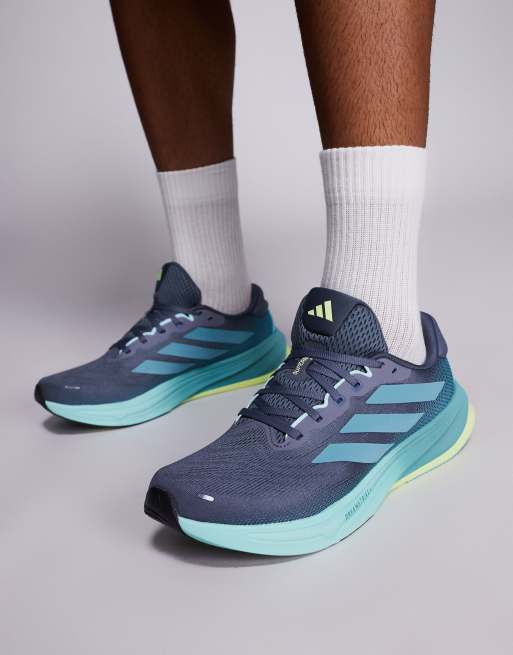 adidas Running Supernova Rise 2 trainers in turquoise and yellow, 5 of 5