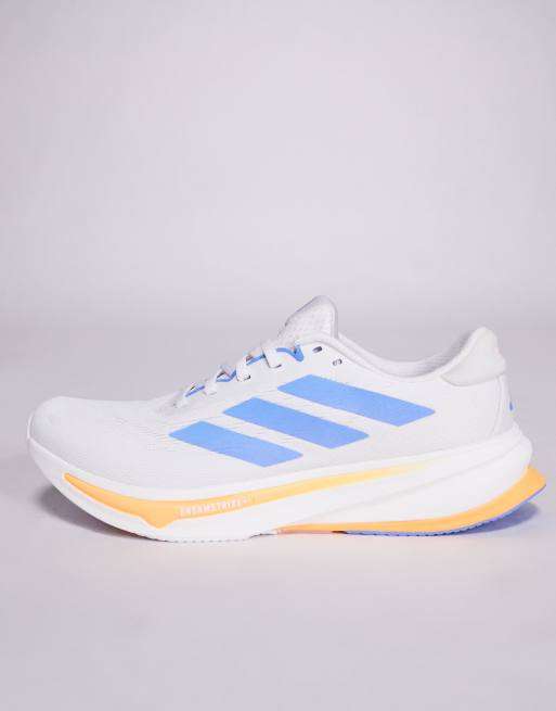 adidas Running Supernova Rise 2 trainers in white, blue and orange, 4 of 5
