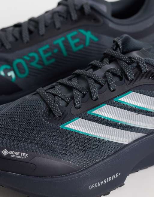 adidas Running Supernova Rise 3 GTX trainers in dark grey and green, 2 of 5