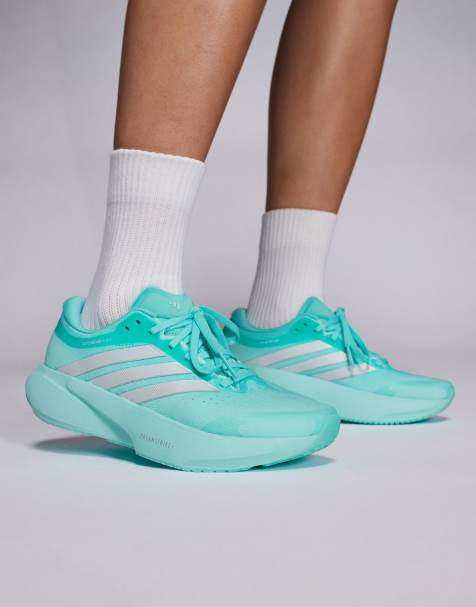 adidas Running Supernova Rise 3 trainers in aqua and silver - view 1