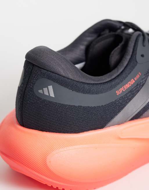adidas Running Supernova Rise 3 trainers in black and red fade, 5 of 5