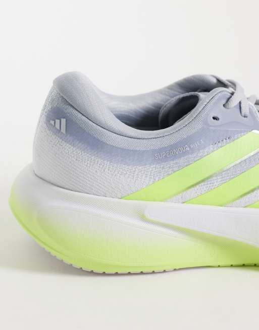 adidas Running Supernova Rise 3 trainers in grey and green, 5 of 5