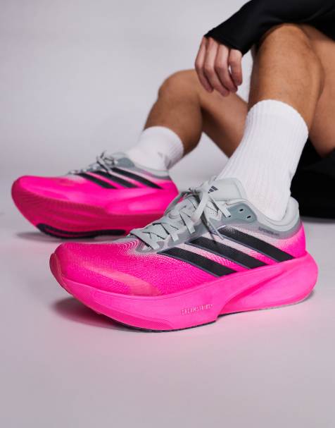 adidas Running Supernova Rise 3 trainers in grey and pink - view 1