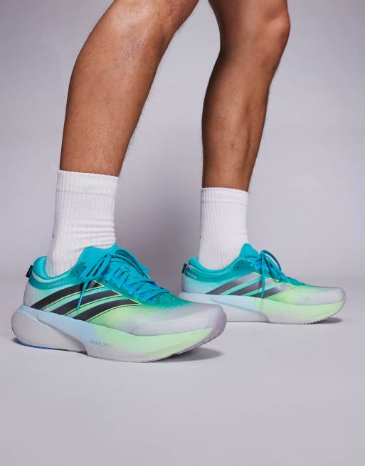 adidas Running Supernova Rise 3 trainers in grey, green and blue, 5 of 5