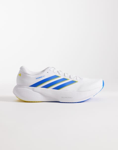 adidas Running Supernova Rise 3 trainers in white and blue - view 1