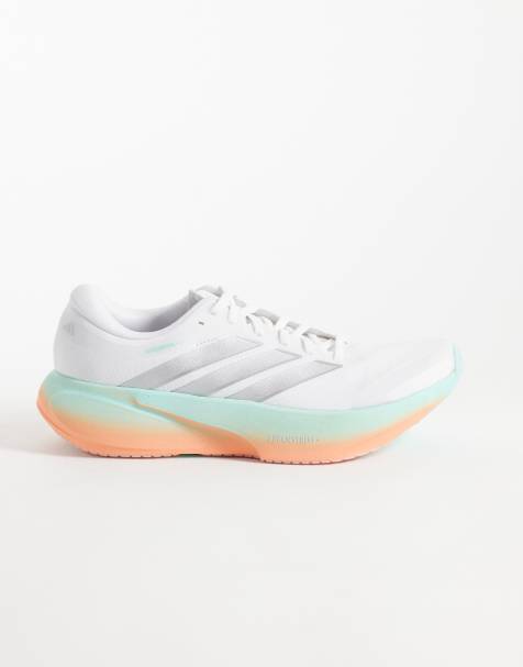 adidas Running Supernova Rise 3 trainers in white with blue orange fade - view 1