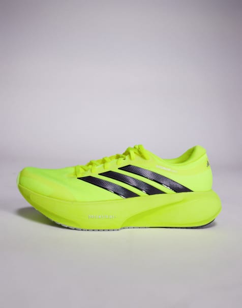 adidas Running Supernova Rise 3 trainers in yellow and black - view 2