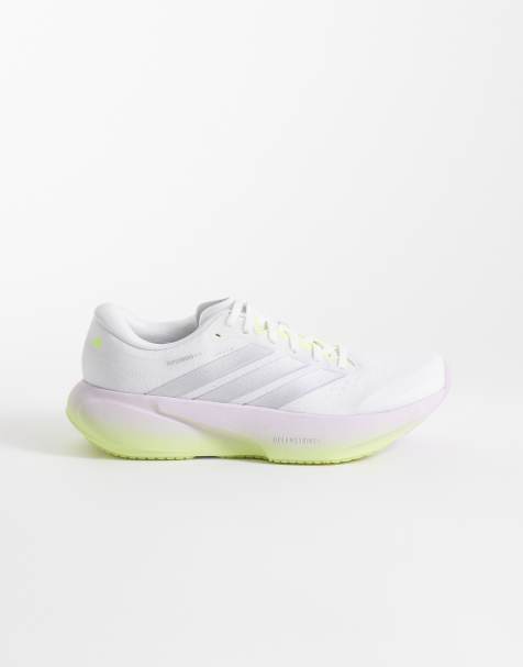 adidas – Running – Supernova Rise 3 – Vita och gula träningsskor - view 1
