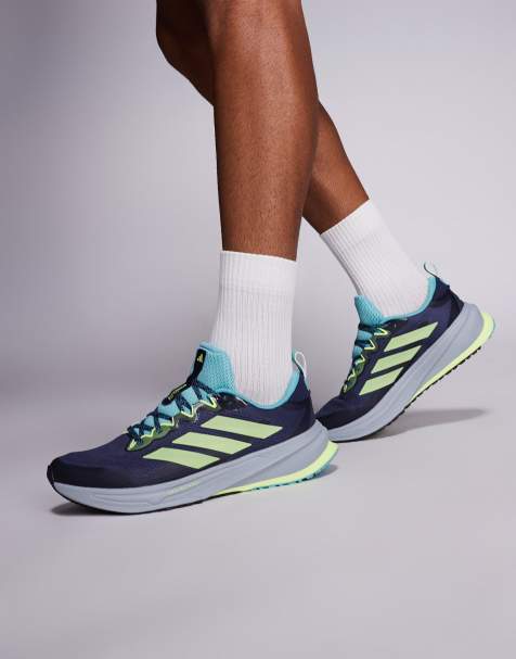 adidas Running Supernova Rise ATR in blue, grey and yellow - view 1