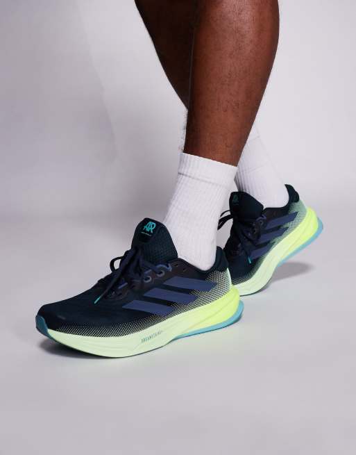adidas Running - Supernova Rise ATR - Sorte, marineblå og gule sneakers, 4 af 5