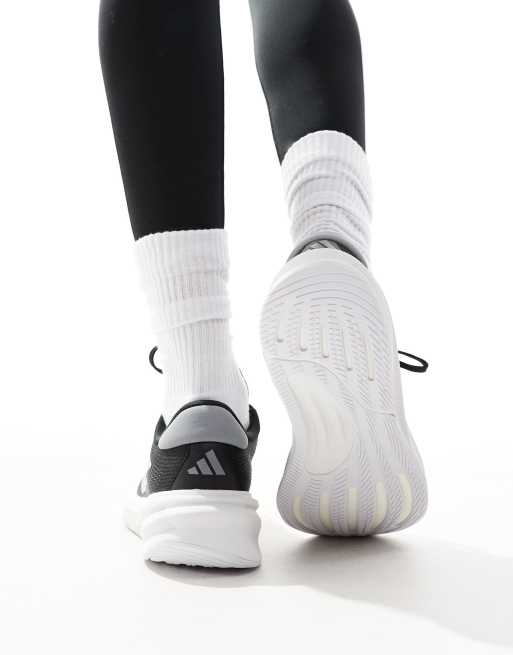 adidas Running Supernova Stride 2 trainers in black grey and white, 5 of 5