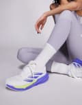 [adidas performance] adidas Running Supernova Stride 2 trainers in white silver and purple 40 WHITE