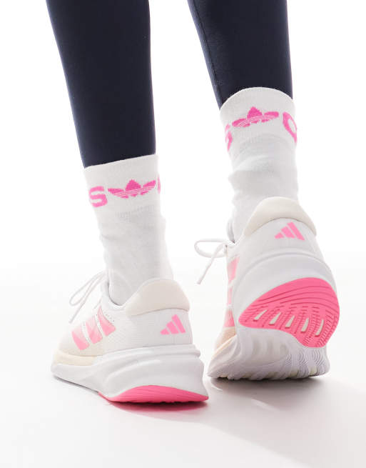 adidas – Running Supernova Stride 2 – Vita, persikofärgade och rosa löparskor, 5 av 5