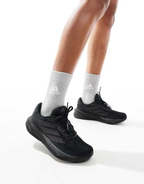 adidas Running Supernova stride 2.0 trainers in black - view 1