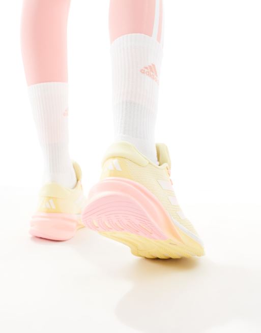 adidas – Running Supernova Stride – Gula och rosa träningsskor, 5 av 5