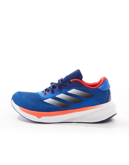 adidas Running Supernova Stride Sneaker in Marineblau und Orange