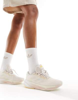 adidas performance adidas Running Supernova Stride trainers in beige and orange-Neutral