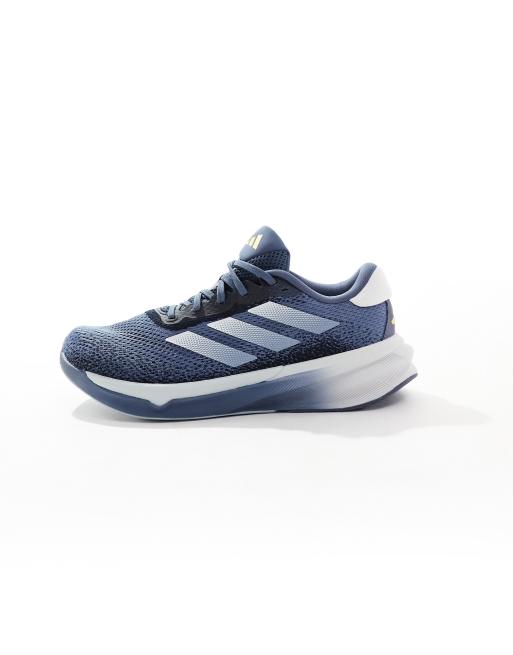 adidas Running Supernova Stride trainers in navy and silver, 4 of 5