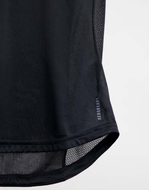 adidas – Running – Svart t-shirt med 3 ränder, 4 av 4