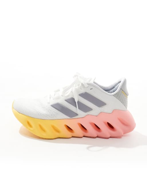 adidas Running Switch FWD 2 trainers in white and orange, 2 of 5