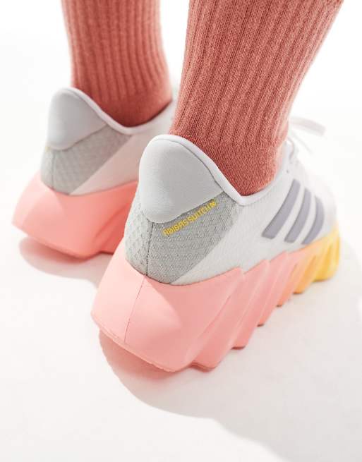 adidas Running Switch FWD 2 trainers in white and orange, 3 of 5