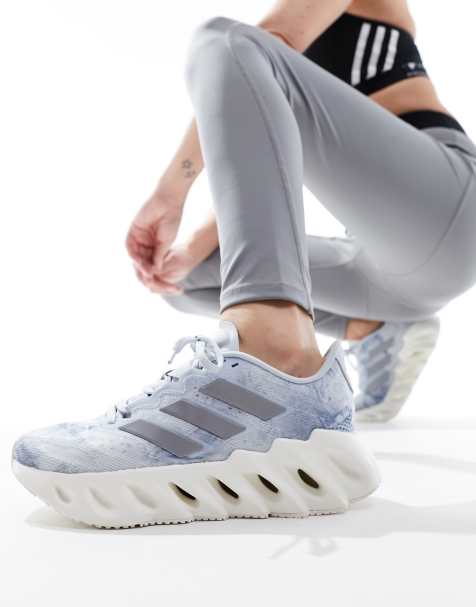 adidas Originals Originals Women's Essentials Linear Tights, Black/White,  Small at  Women's Clothing store