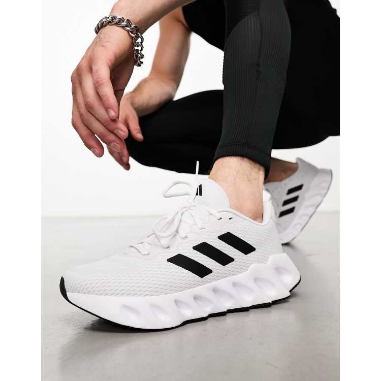 Adidas white shoes running sale