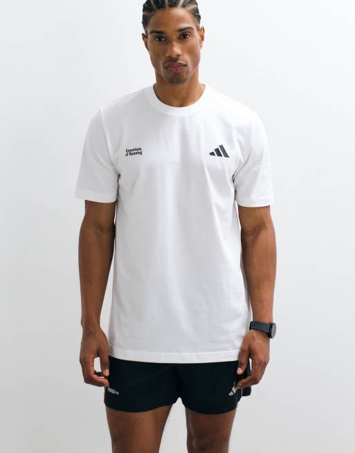 adidas Running – T-Shirt in Weiß mit Rückenprint, 4 von 5