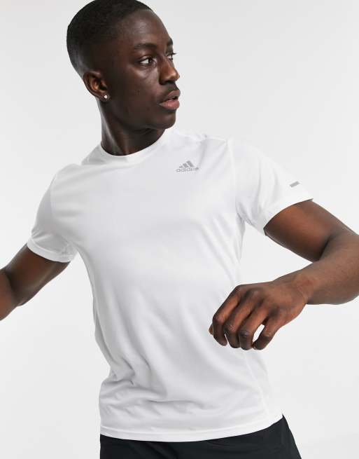 adidas Running t shirt in white ASOS