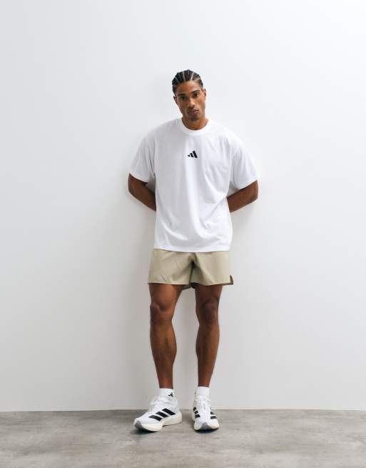 adidas Running t-shirt with state of mind back print in white, 3 of 5
