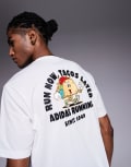 [adidas performance] adidas Running t-shirt with taco graphic in white L white