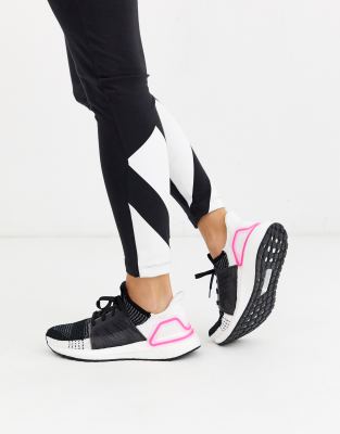 black white and pink ultra boost