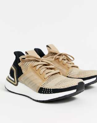 adidas training ultraboost 19 trainers in beige