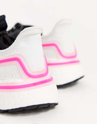 black white and pink ultra boost