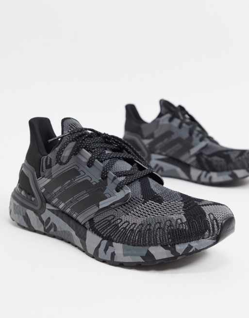 diameter brandstof heilig adidas Running Ultraboost 20 sneakers in black camo | ASOS