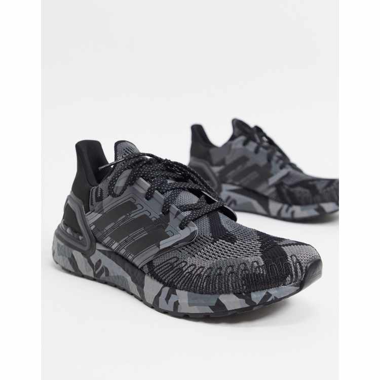 Adidas black and sales camo shoes