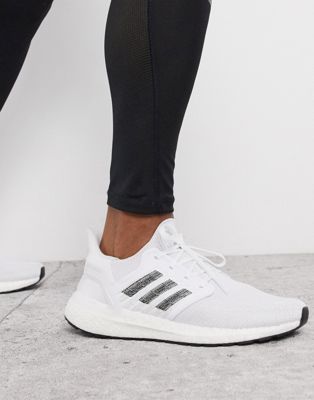 adidas running ultraboost 20 trainers in white
