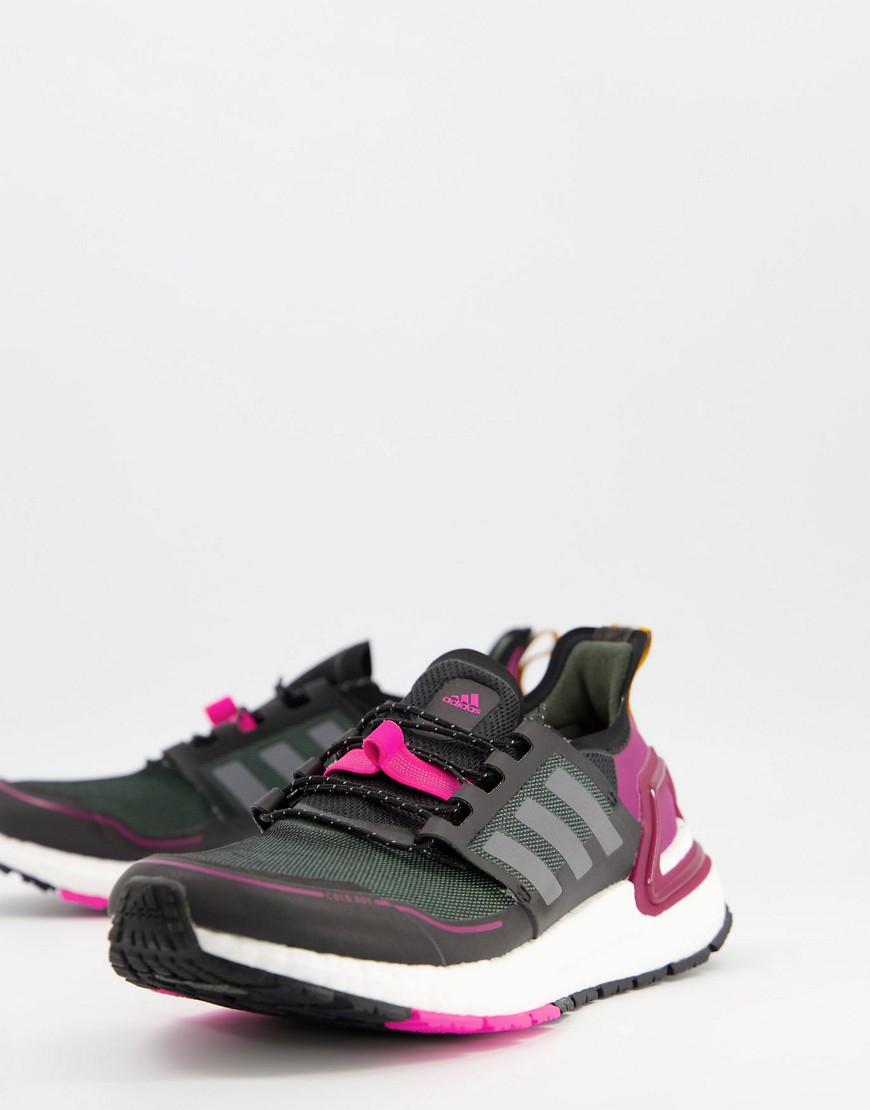 Adidas – Running Ultraboost 20 – Svart och lila träningsskor