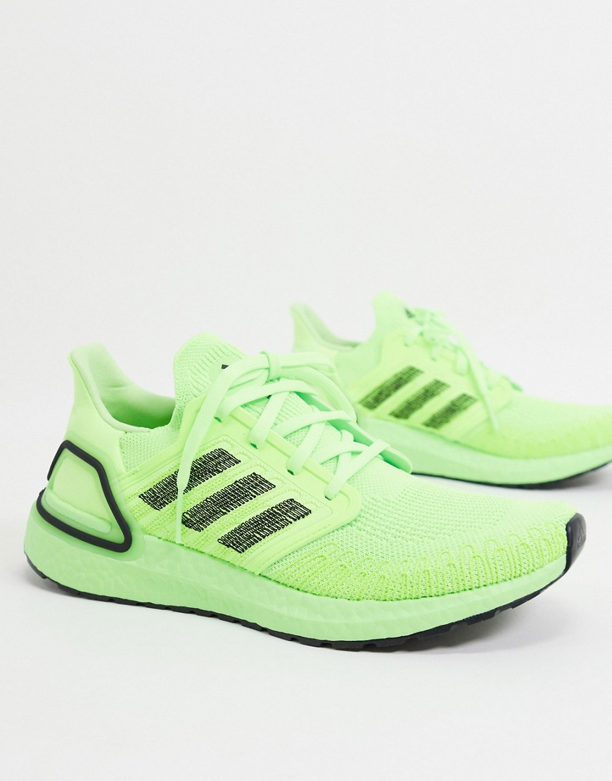 Adidas Running Ultraboost 20 trainers in green