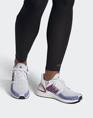 adidas running ultraboost 20 trainers in white