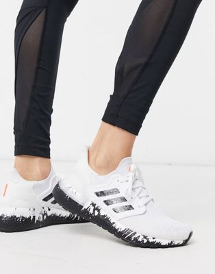 Adidas Running Ultraboost 20 trainers in white