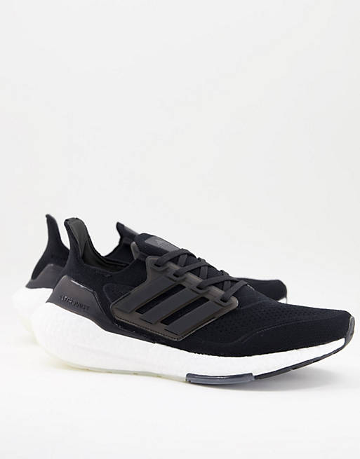 adidas Running Ultraboost 21 trainers in black and white