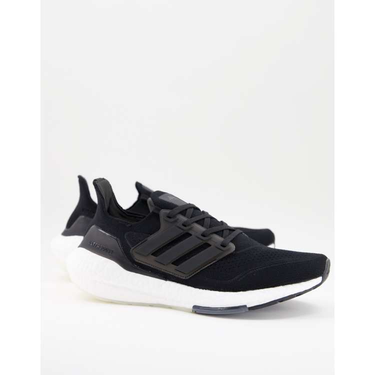 adidas Running Ultraboost 21 trainers in black and white | ASOS