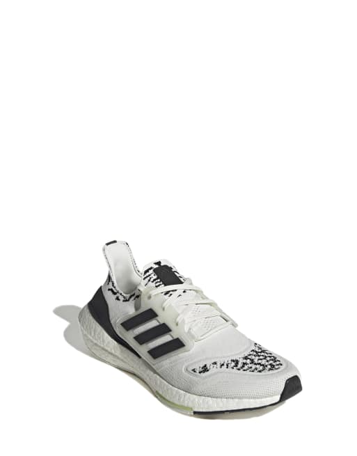 adidas Running Ultraboost 22 trainers in white and black